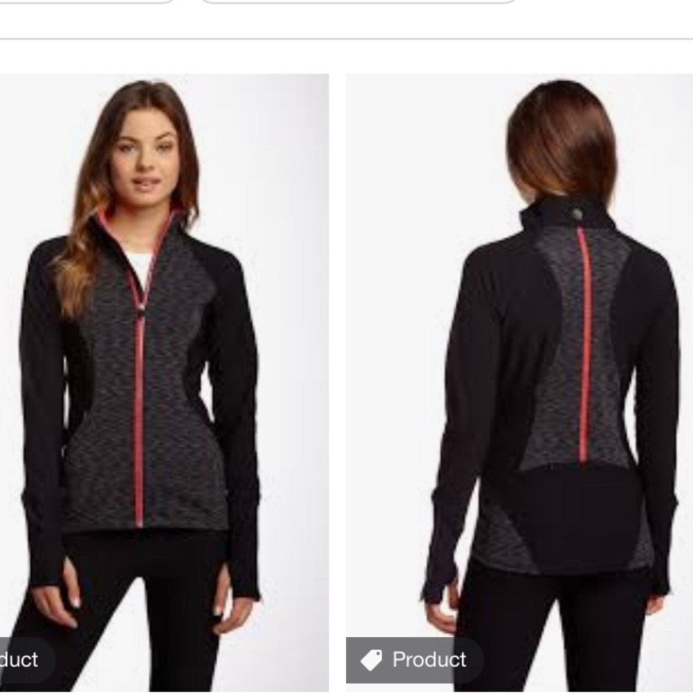 MPG Tread Run Jacket in Black/Crimson Combo